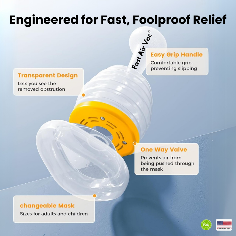 Protect Your Family with Fast Air Vac® Choking Emergency Device