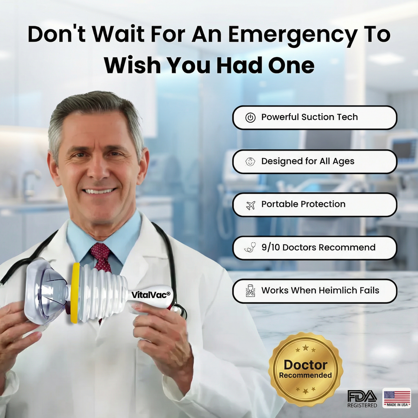 Protect Your Family with Fast Air Vac® Choking Emergency Device